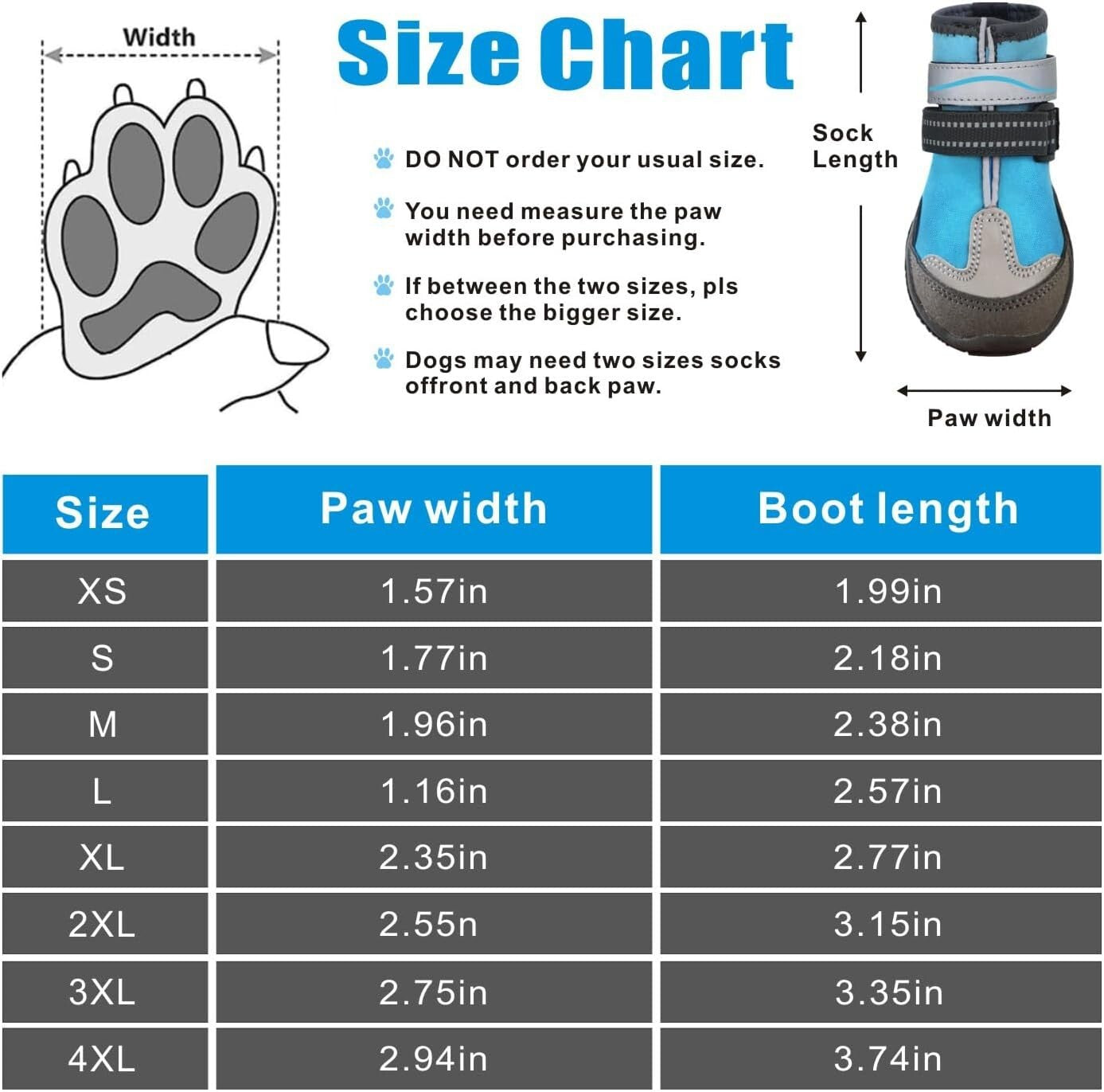 Dog Shoes, Otunrues Dog Shoes , Anti-Slip Dog Boot and Paw Protector XS