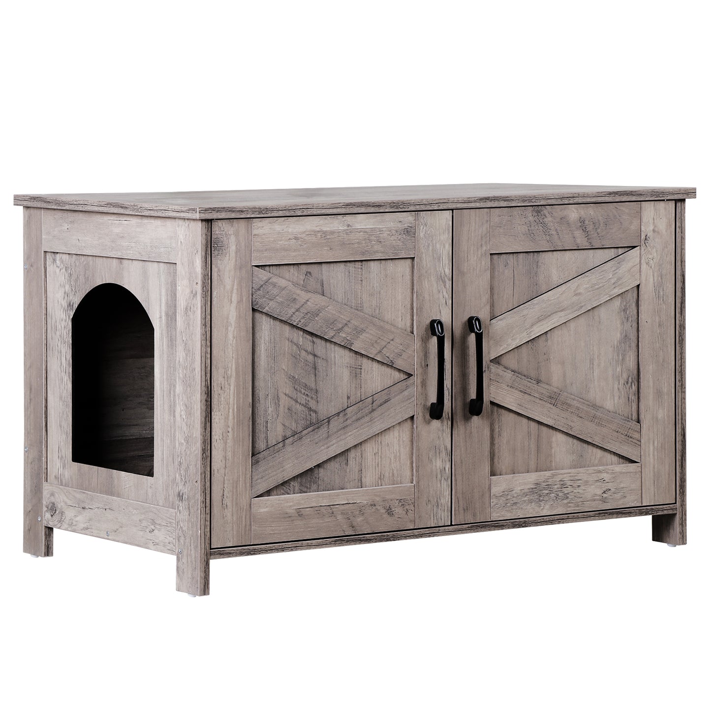Cat Litter Box Enclosure Hidden Litter Box Furniture Washroom Storage Cabinet