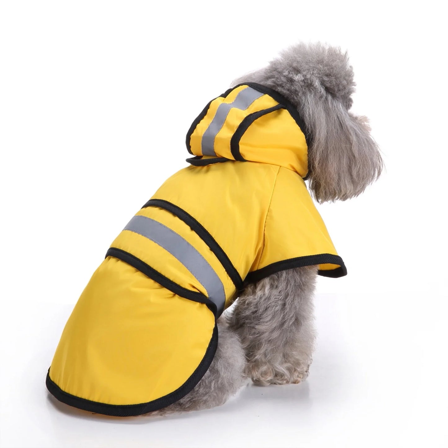 Cute Dog Raincoat Pet Raincoat Reflective Hooded Hook&Loop Small, Medium and Large Dog Raincoat