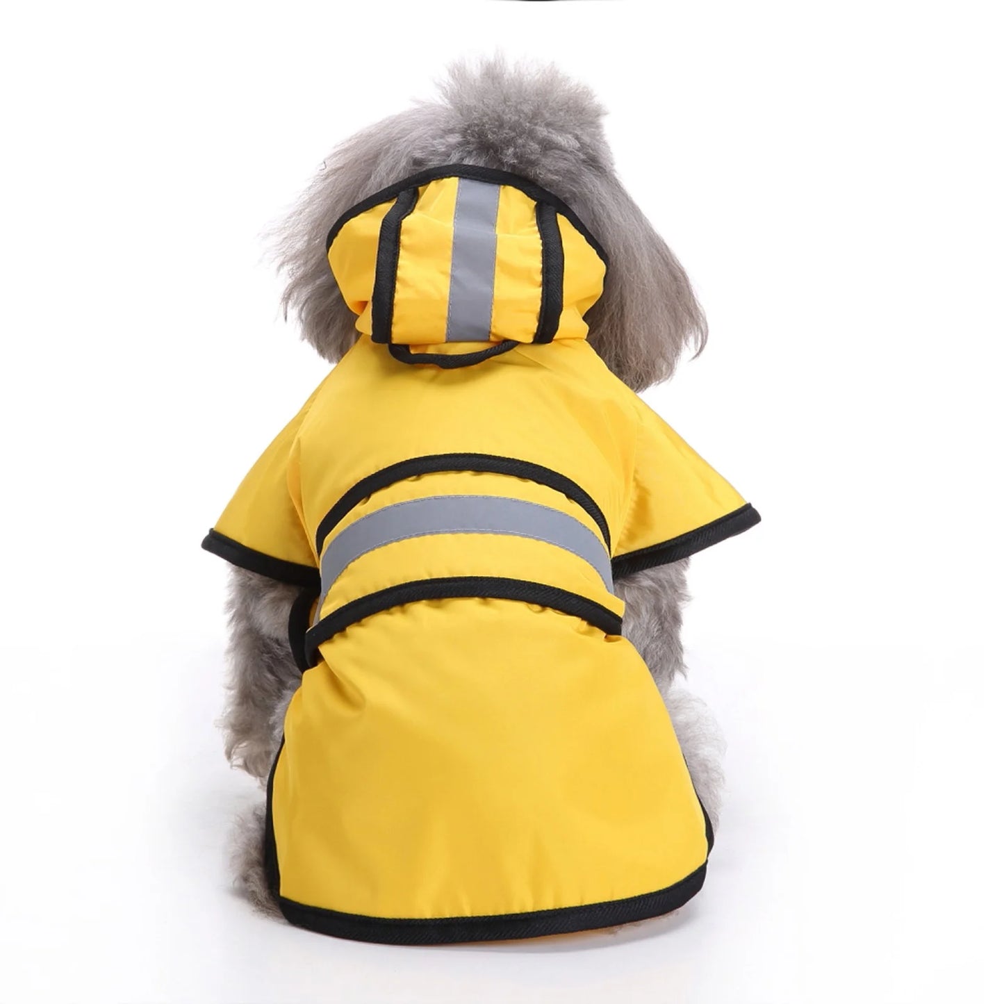 Cute Dog Raincoat Pet Raincoat Reflective Hooded Hook&Loop Small, Medium and Large Dog Raincoat