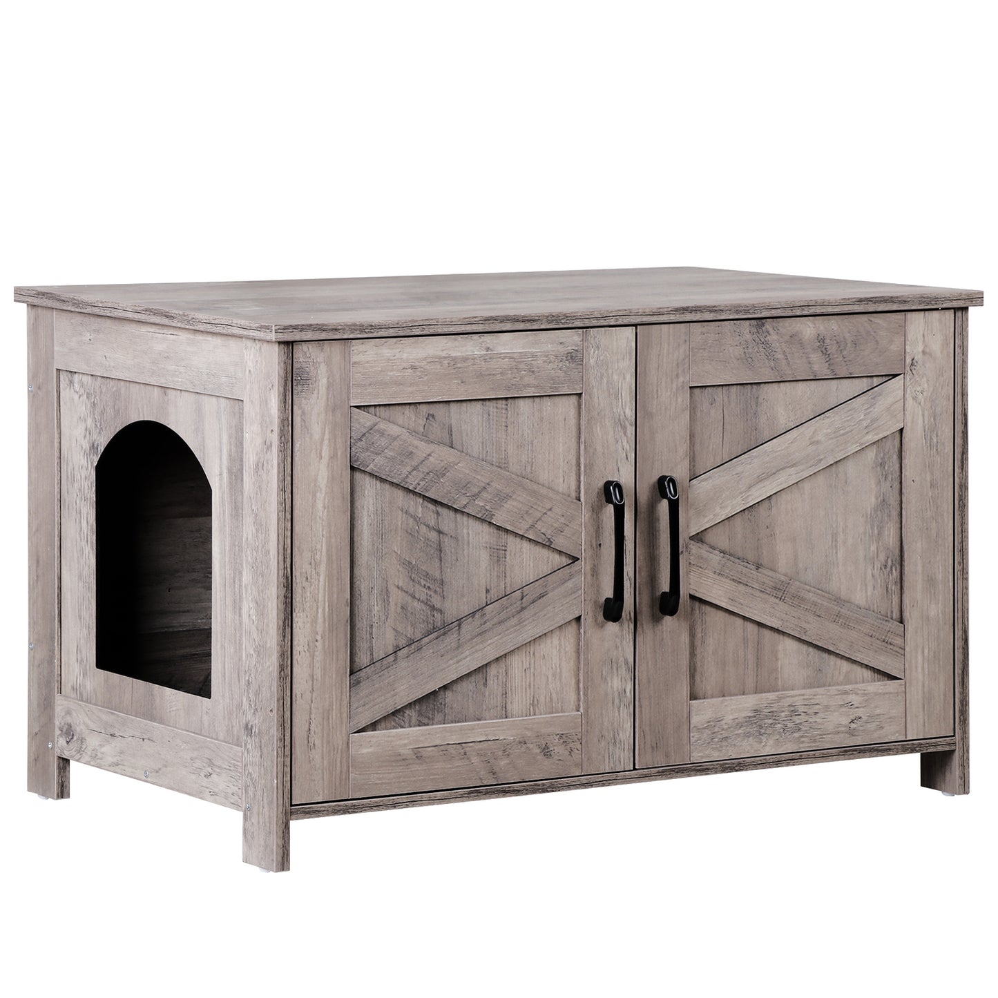 Cat Litter Box Enclosure Hidden Litter Box Furniture Washroom Storage Cabinet