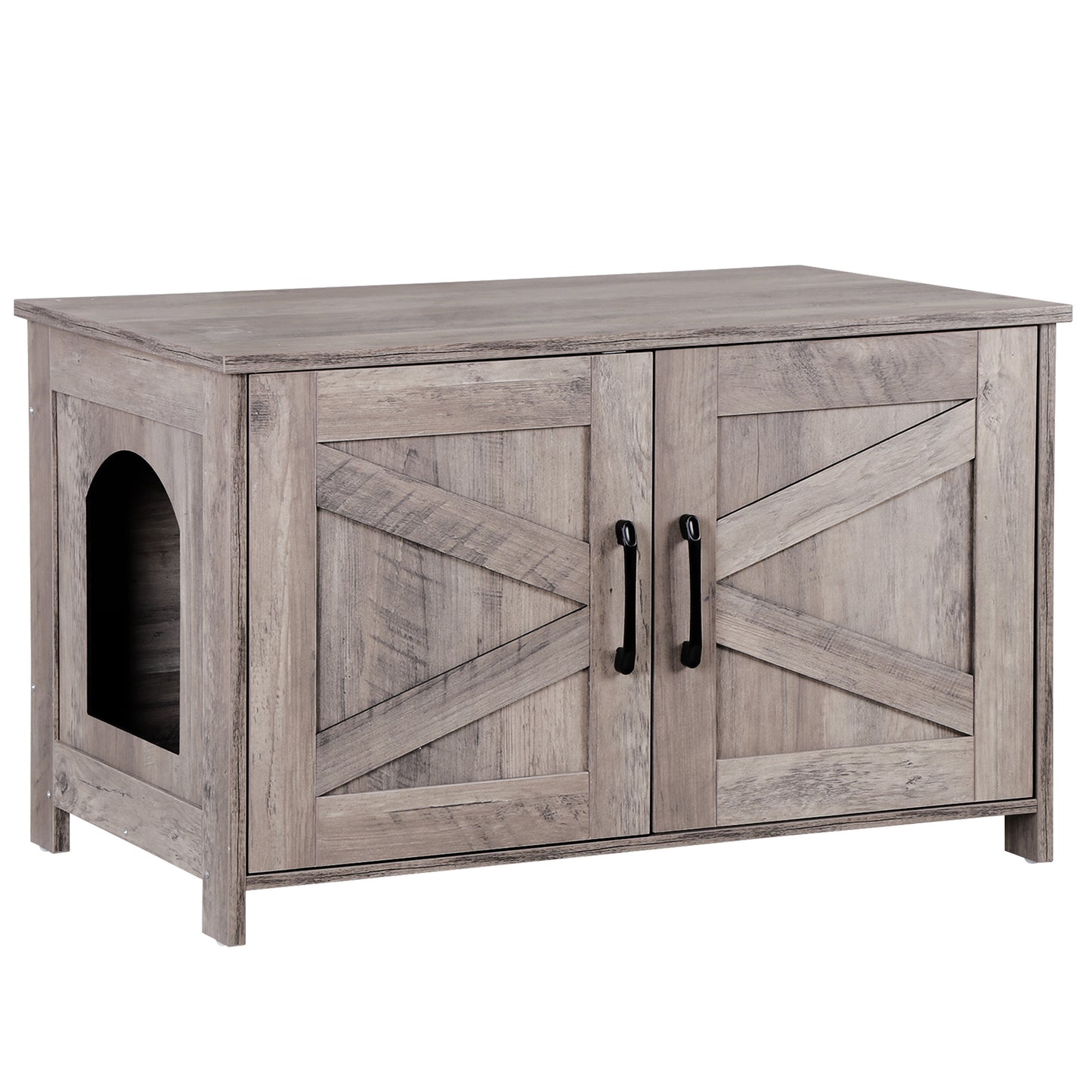 Cat Litter Box Enclosure Hidden Litter Box Furniture Washroom Storage Cabinet