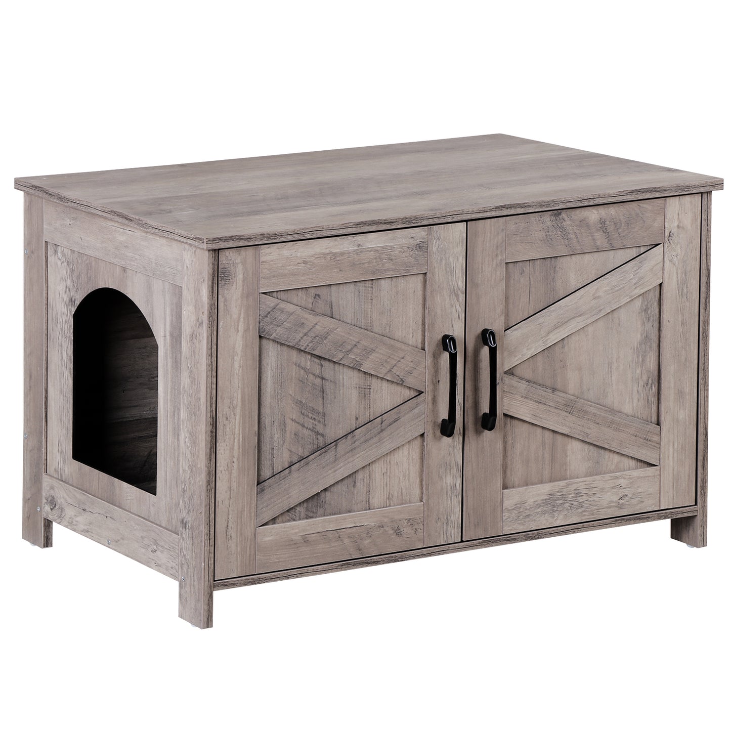 Cat Litter Box Enclosure Hidden Litter Box Furniture Washroom Storage Cabinet