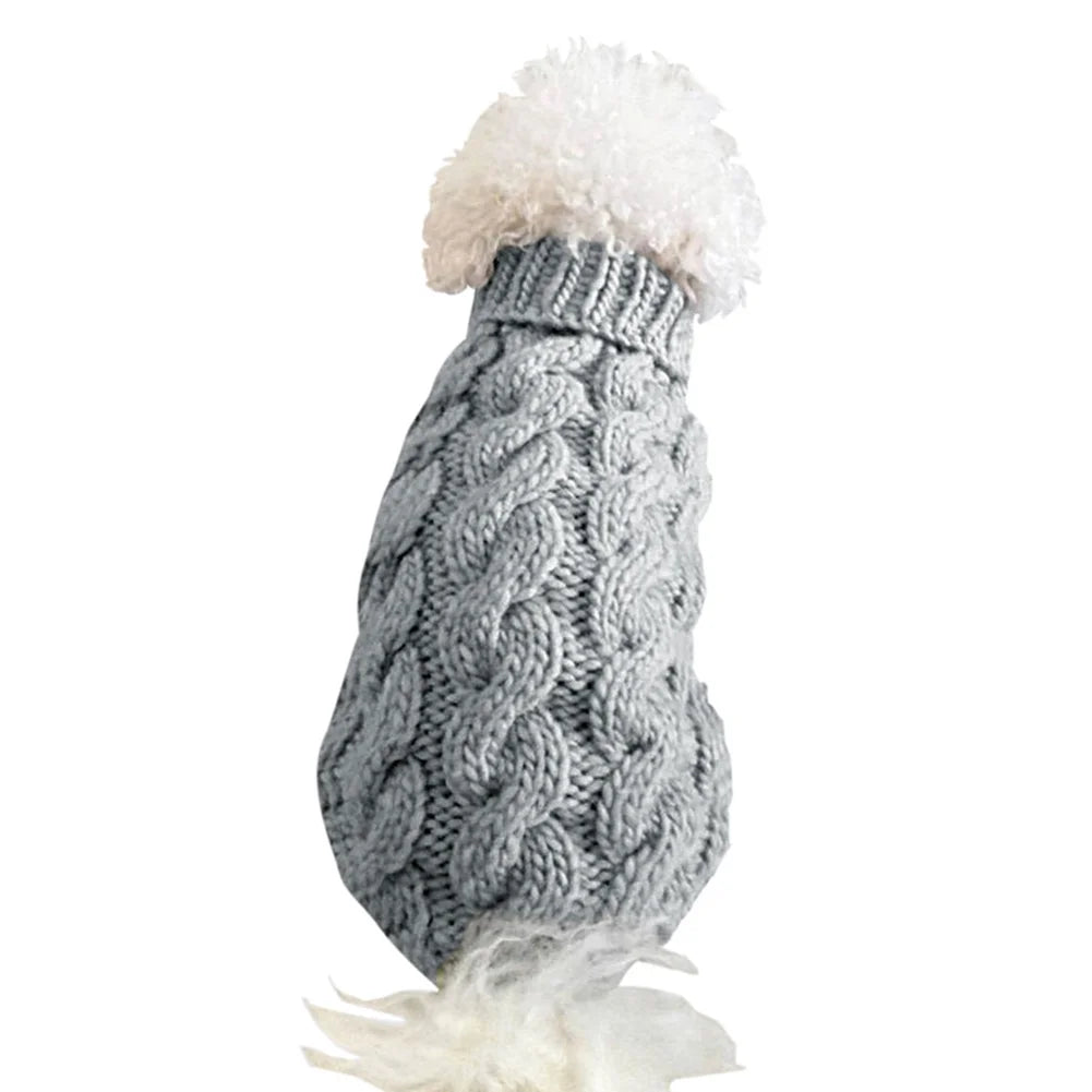 Pet Small Dog Cat Chihuahua Autumn Winter Sweater Knitwear Clothes Blouse Outfit,Skin Pink M