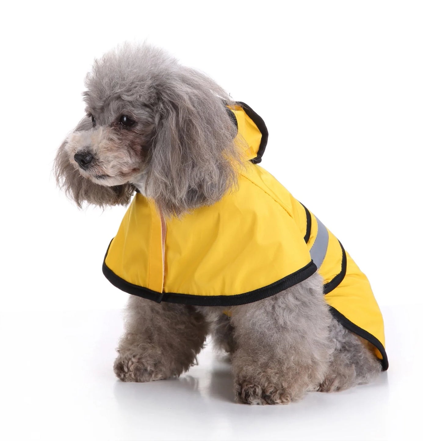 Cute Dog Raincoat Pet Raincoat Reflective Hooded Hook&Loop Small, Medium and Large Dog Raincoat