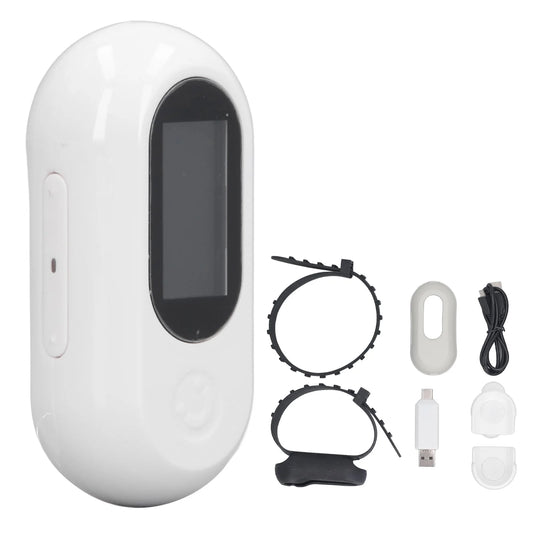 Pet Action Camera Small Pet Collar Camera 0.96In Screen Lightweight Full HD Rechargeable with Video Records for Cat for Outdoor
