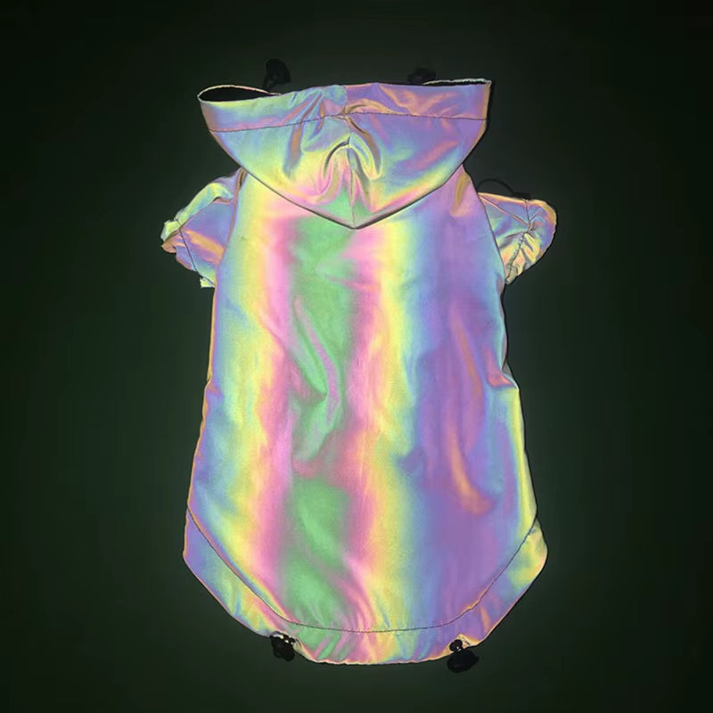 Dog Clothes Flashing Pet Dogs Hoodie for Dog Coat Waterproof Reflective Clothing for Large Small Dogs Puppy Jacket Pug