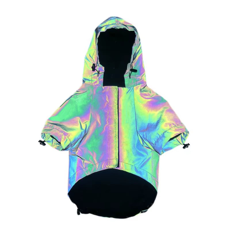 Dog Clothes Flashing Pet Dogs Hoodie for Dog Coat Waterproof Reflective Clothing for Large Small Dogs Puppy Jacket Pug