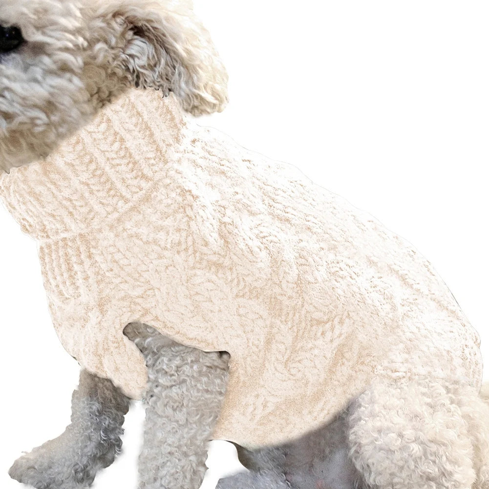 Pet Small Dog Cat Chihuahua Autumn Winter Sweater Knitwear Clothes Blouse Outfit,Skin Pink M